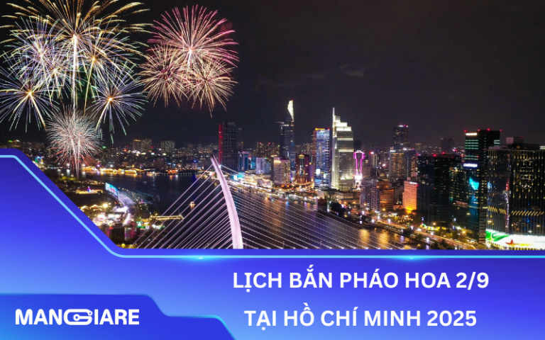 LỊCH BẮN PHÁO HOA 2/9 TẠI HỒ CHÍ MINH 2025 CHÍNH THỨC