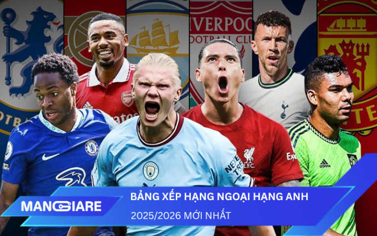 Bảng Xếp Hạng Ngoại Hạng Anh 2025/2026 mới nhất