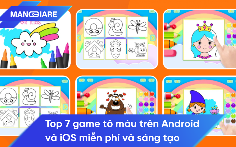 Top 7 game tô màu trên Android và iOS miễn phí và sáng tạo